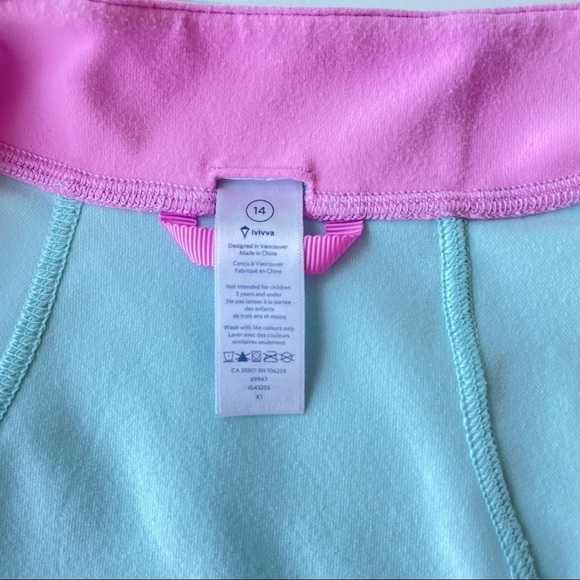 ❤️ Ivivva by Lululemon Perfect Your Practice Jacket in Light Blue M10 - Picture 3 of 8